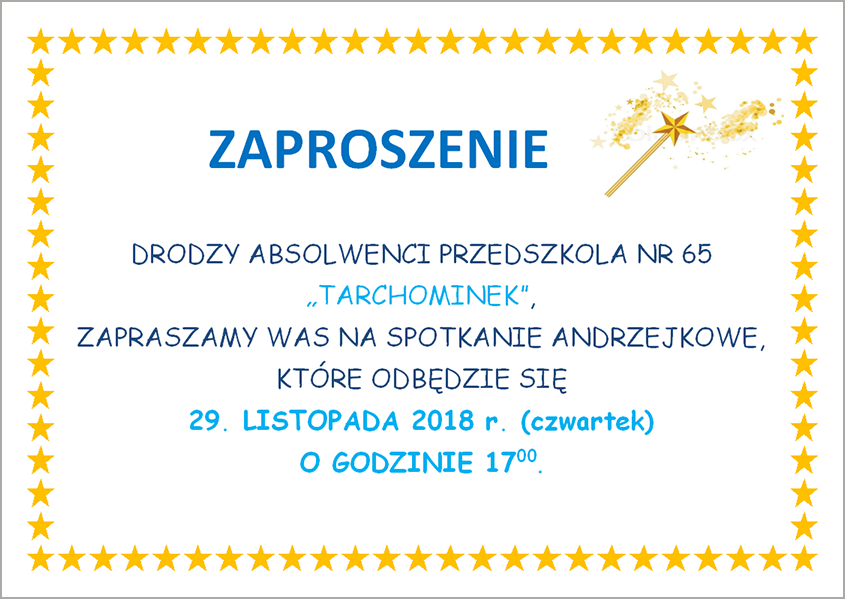 zaproszenie
